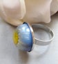 Real Daisy Flower Ring Nature Specimen Wearable Art - Daisy - One Size - Image 2