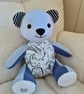 Mini Memory Bear from Baby Clothes, Uniform or Loved One Clothing - Image 2