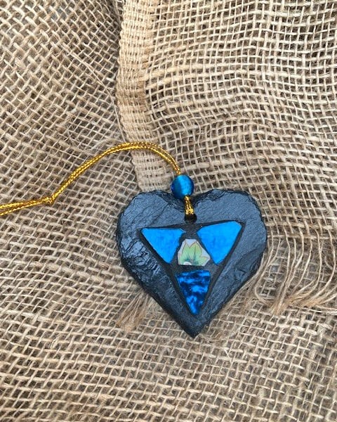 Mosaic Slate Heart