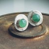 Recycled sterling silver studs 