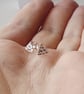 Sterling Silver triangle stud earrings, Handmade Urban Jewellery WEDDING
