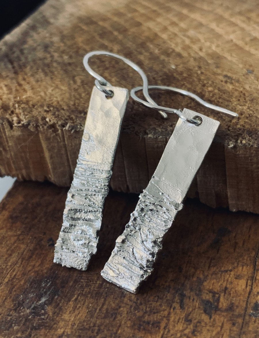Sterling silver dangle earrings
