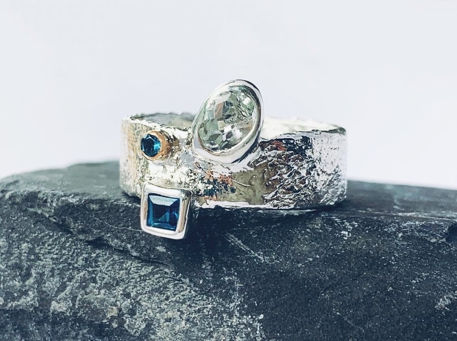 Sterling Silver Gemstone Ring