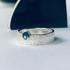 Recycled Sterling Silver Scratch Rings