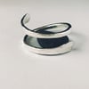 Silver ring, ring , silver spiral ring, simplistic range