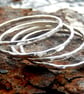 Sterling Silver Stacking Rings, Handmade Urban Jewellery - Image 5
