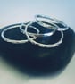 Sterling Silver Stacking Rings, Handmade Urban Jewellery - Image 2