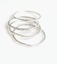 Sterling Silver Stacking Rings, Handmade Urban Jewellery - Image 3