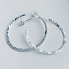 Sterling Silver Stud Hoop Earrings by Nyaki Punk 