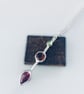Recycled Sterling Silver gemstone Pendant