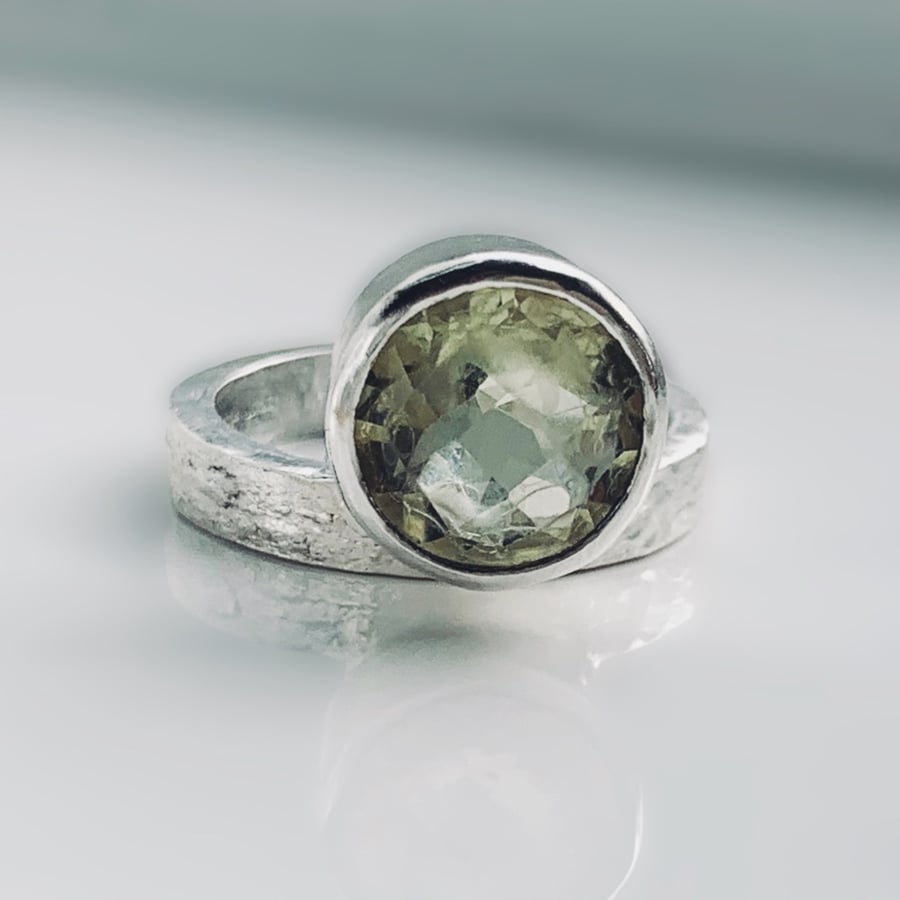 STERLING SILVER handmade statement ring