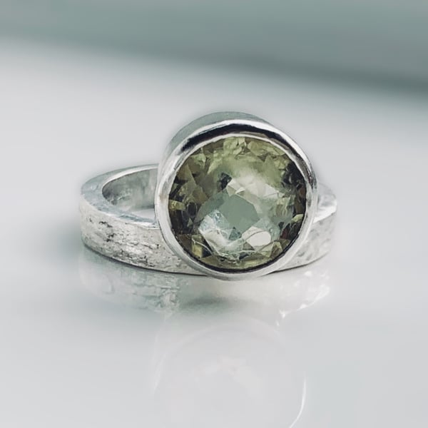 STERLING SILVER handmade statement ring