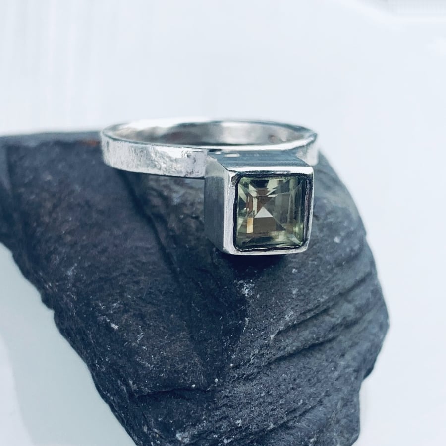 Recycled sterling silver handmade statement ring