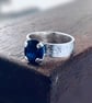 Recycled Sterling Silver Gemstone Star Design Ring