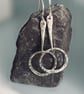 Recycled Sterling Silver Dangle Earrings
