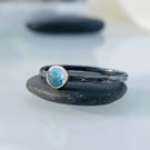 Sterling Silver Topaz Ring, Handmade Urban WEDDING