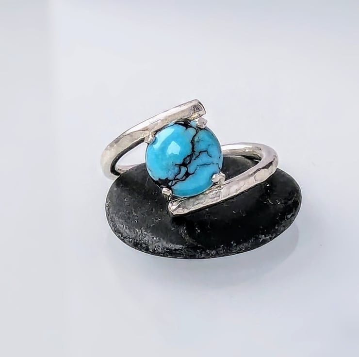 Handmade Sterling Silver NATURAL Turquoise RIng