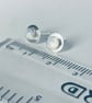 STERLING SILVER Moonstone Stud Earrings, Handmade Urban Jewellery - Image 4