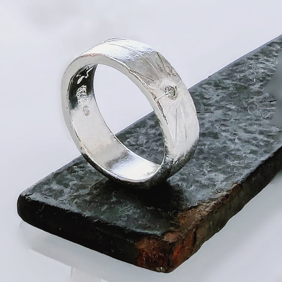 Liberty STAR Recycled Sterling Silver Diamond Ring