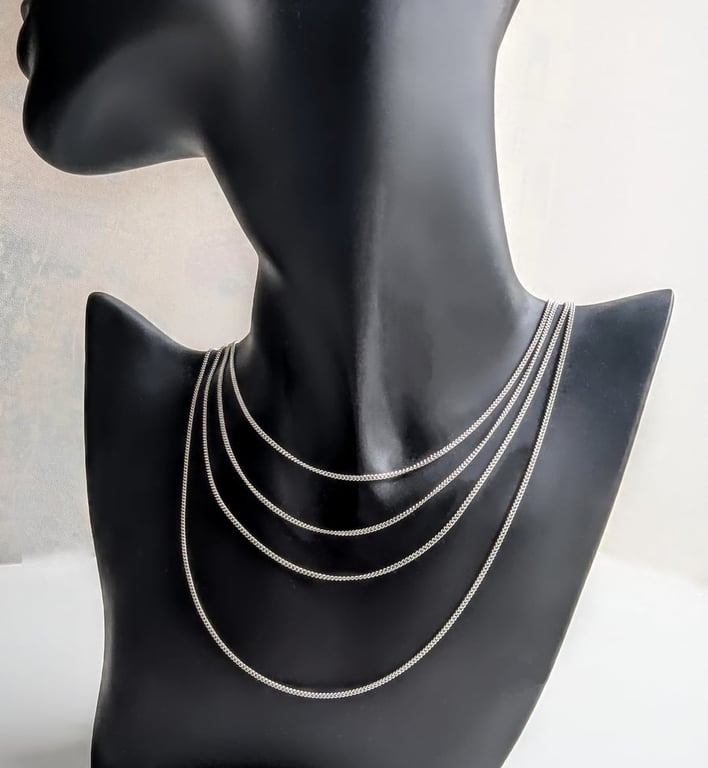 Recycled Sterling Silver Light Curb Chain