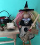 Rainbow And White Witch Doll Decoration, Witch Core, Halloween Decoration - Image 3