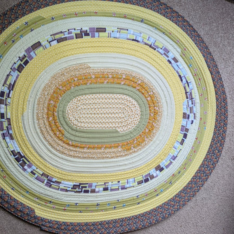 Lilac and Lime - Jelly roll rug