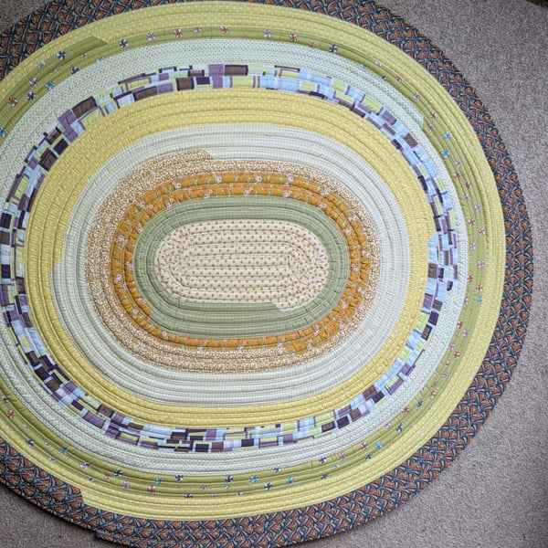 Lilac and Lime - Jelly roll rug