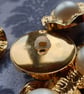 9 16" 15mm 24L Gold and Sprayed pearl Button x 4 - Image 3