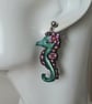 Seahorse Stud and  Dangle Earrings - Image 2