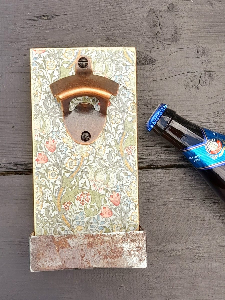 Wooden William Morris Bottle Opener