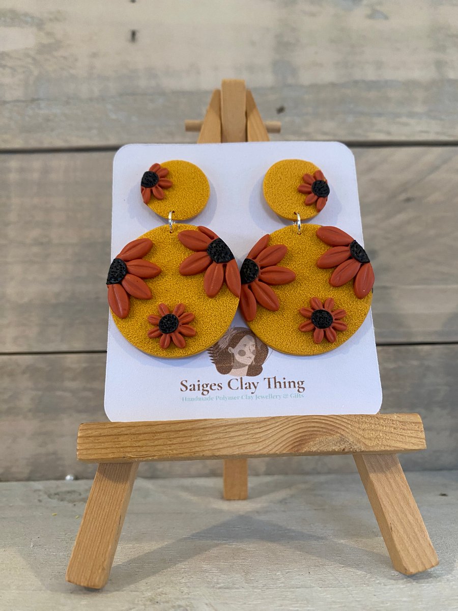 Bright Floral Earrings 