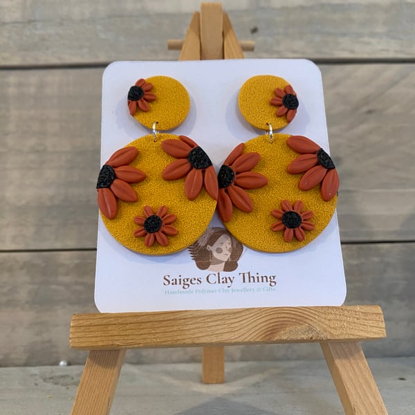 Bright Floral Earrings 