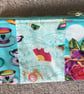 100% Cotton Patchwork Pouches, lined with Zips. Lots of colours, designs & sizes - Image 3