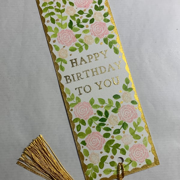 Happy Birthday Bookmark