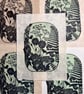 Ferns and foxgloves and..... An original, hand burnished multiblock lino  print  - Image 5