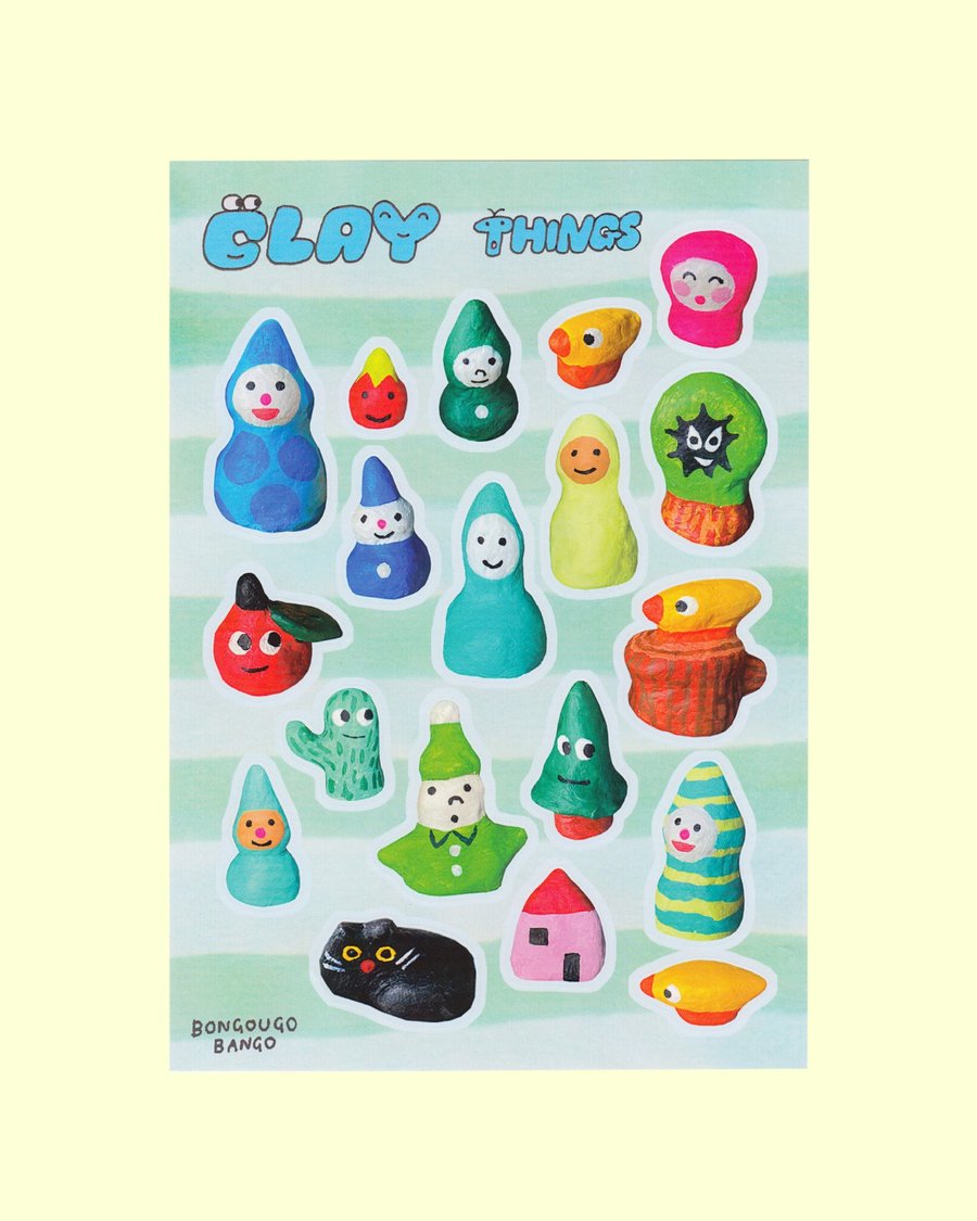 Clay Things Sticker Sheet