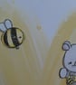 Birthday Card - Rhino and Bees with Yellow Hearts - Image 4