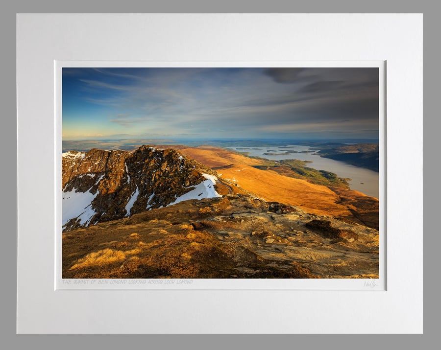 Loch Lomond from Ben Lomond Scotland - A3 (50x40cm) Unframed Print