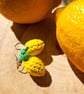 Lemon earrings, Fruit themed jewellery, Yellow earrings, Friend birthday gift - Image 2