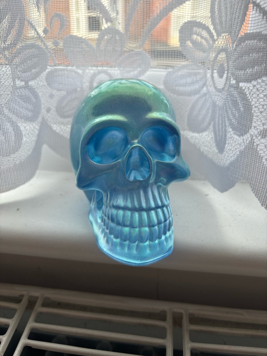 Resin made large skull in various colours