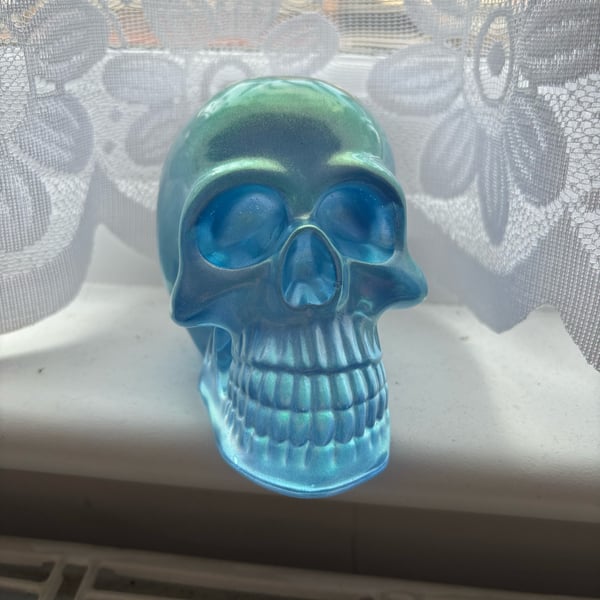 Resin made large skull in various colours