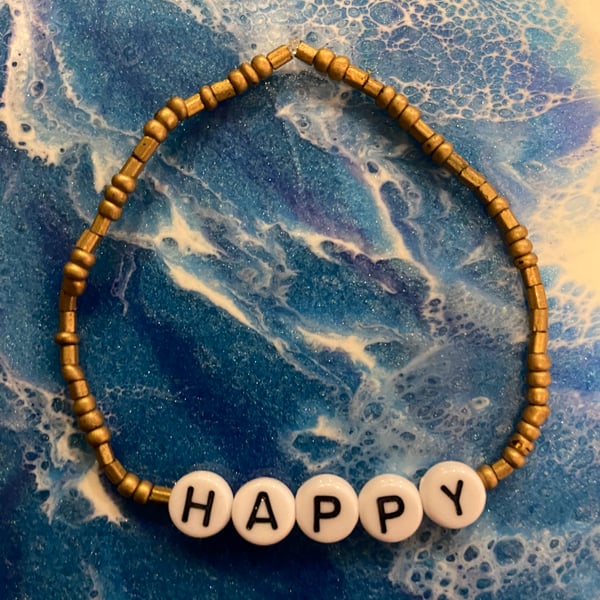 HAPPY Gold Bracelet (475)