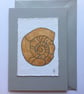 Gold Ammonite card  - Image 1