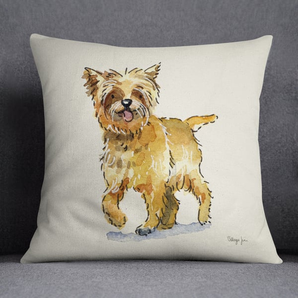 Cairn Terrier Tan Cushion