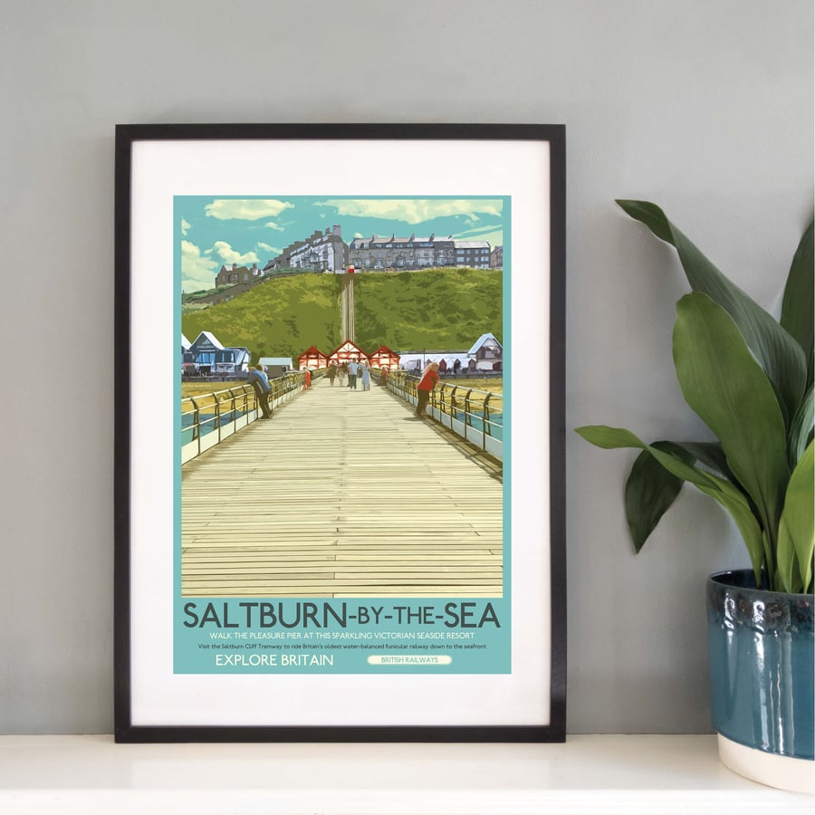 Saltburn-by-the-Sea Yorkshire UK Travel Print from Silver and Paper Prints W002a