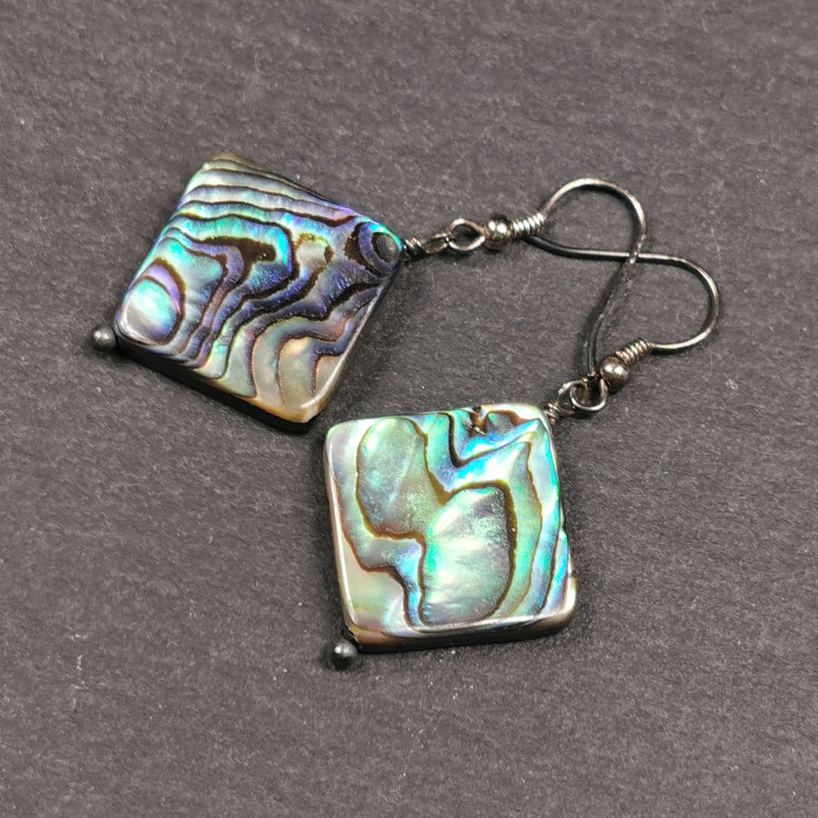 Abalone shell earrings