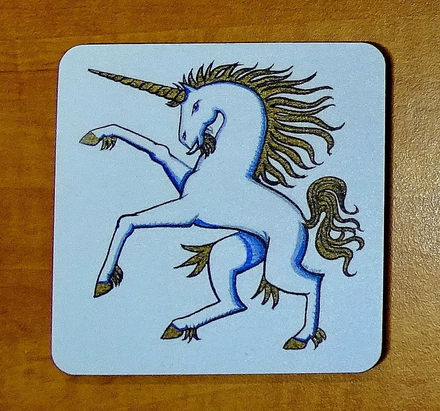 Unicorn coaster animal coaster