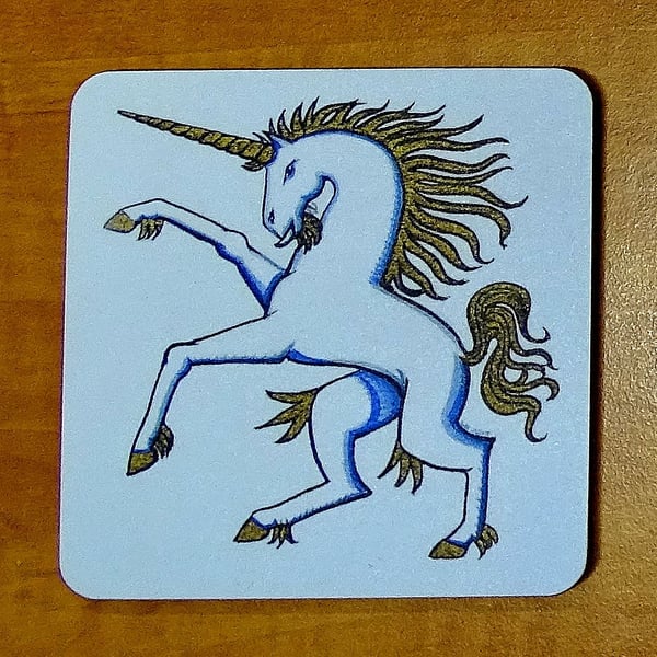 Unicorn coaster animal coaster