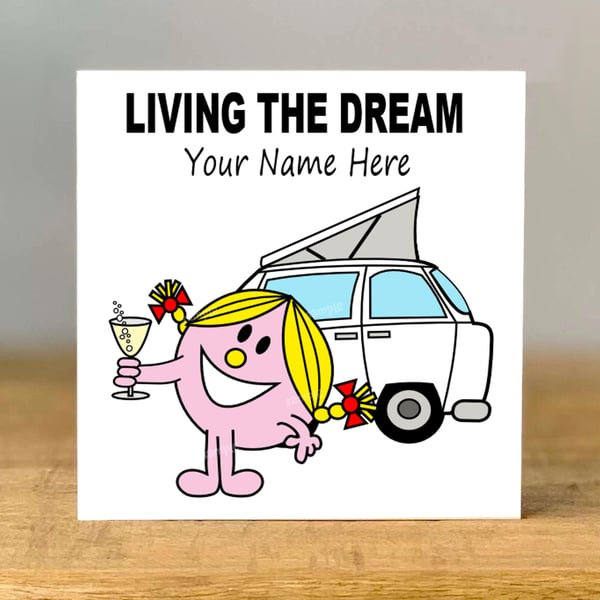 Personalised Campervan Card, motorhome, Funny, Brother, Bestie, Dad, Mum, Sister