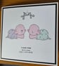 Custom order for Jennie - Pigs in Blankets Card - Image 1